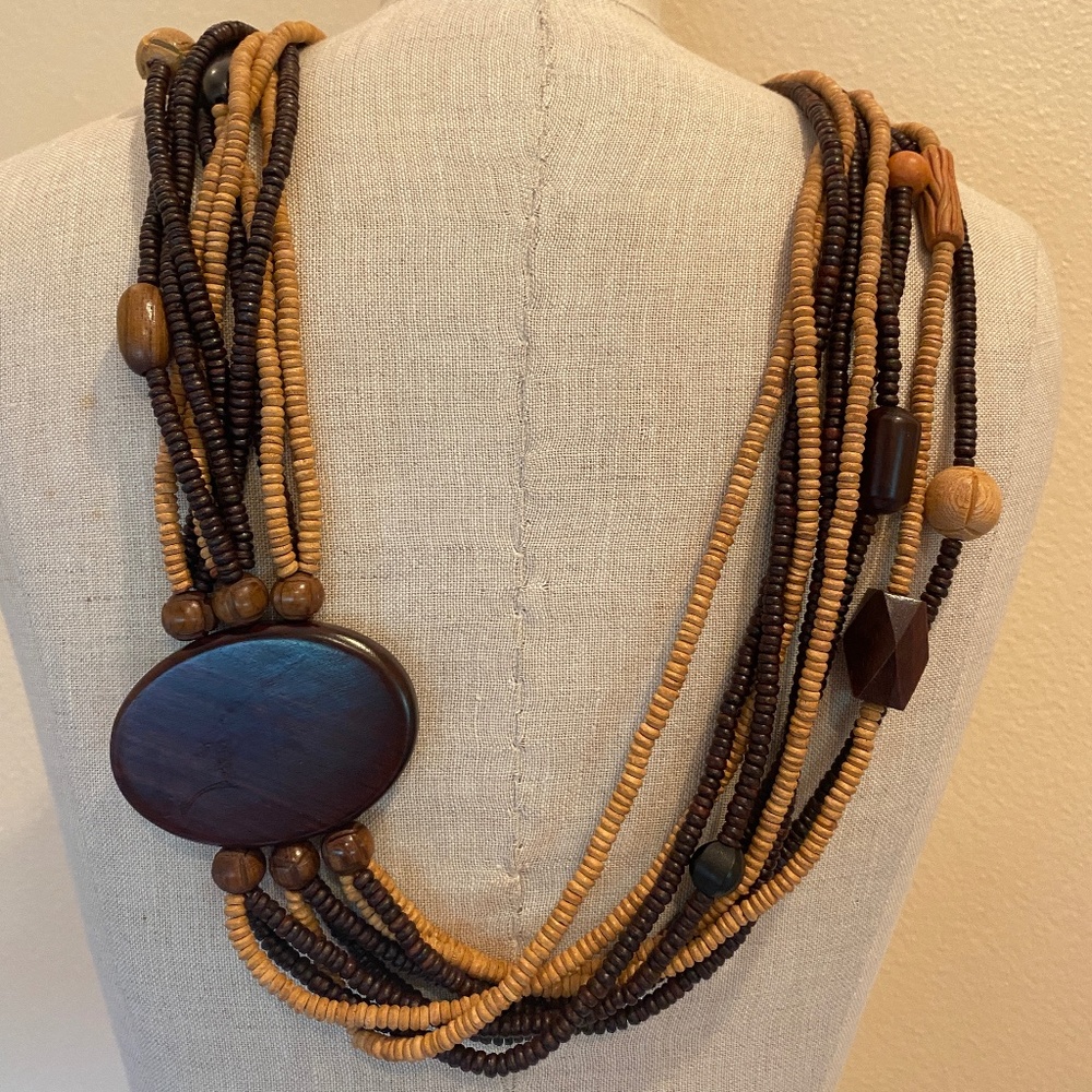 Wooden Beaded Belt or Necklace